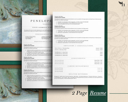ATS Resume Template for Google Docs, Word, and Apple Pages - New Penelope - Hired Guardian