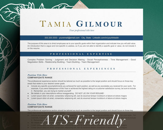 ATS Friendly Resume Template for Google Docs, resume template google docs, ATS functional Resume, ATS Resume Template, Resume Template Word