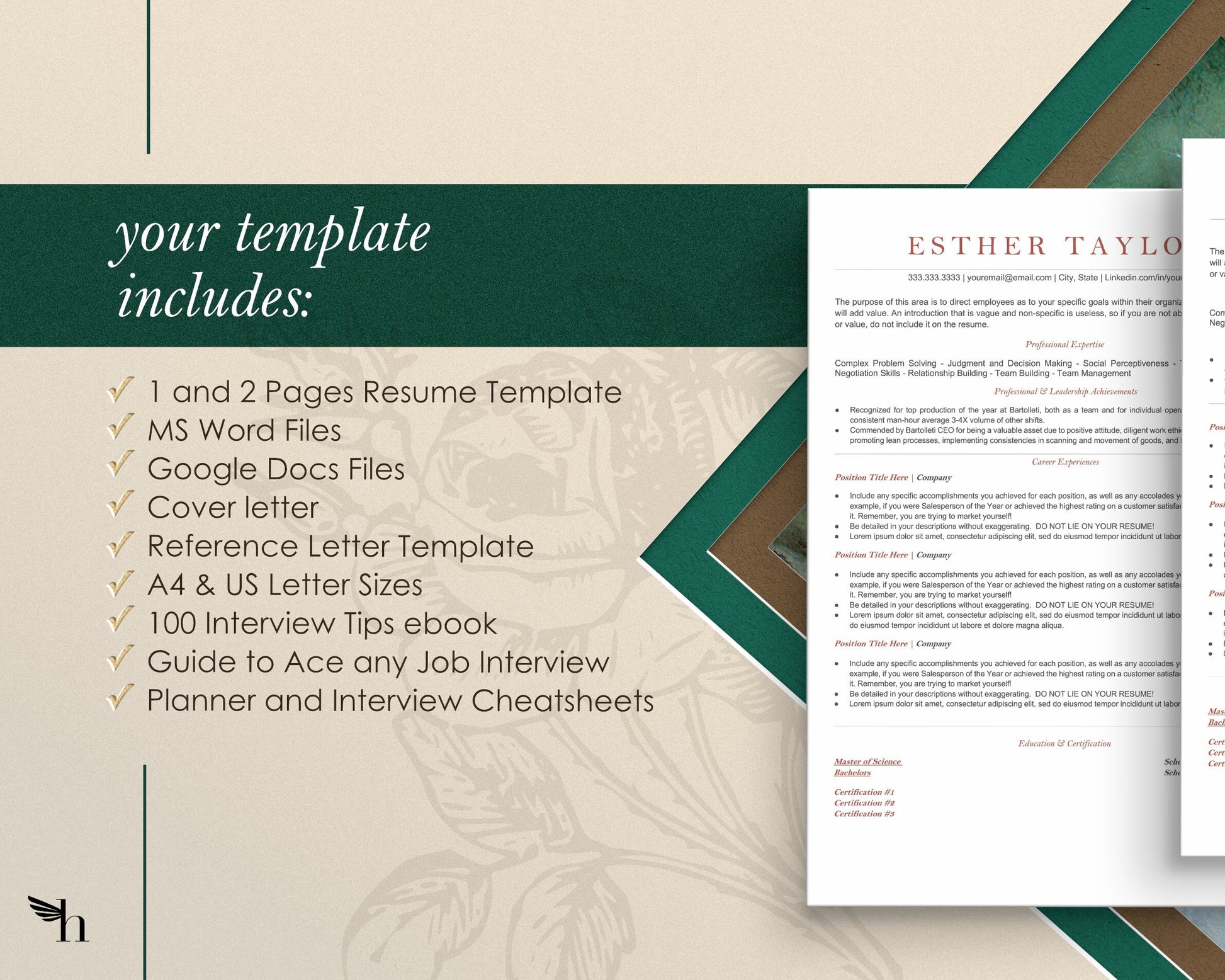 Minimalist Resume Template Google Docs, ATS Friendly Resume Template for Google Docs, ATS Resume, ATS Cv Template, Resume Template Word