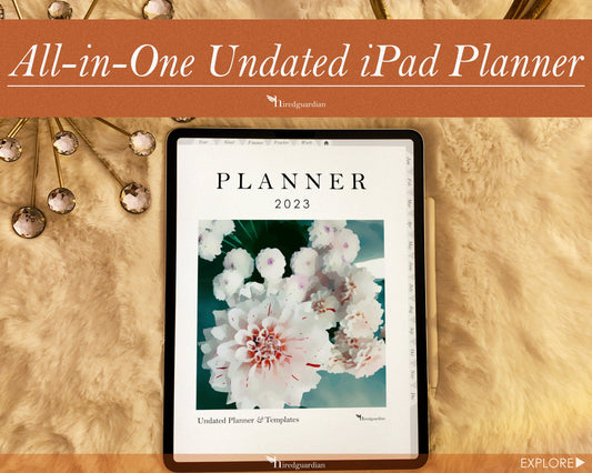 Undated Digital Planner, GoodNotes Planner, PREMIUM Daily Planner, Weekly Planner, Minimalist iPad Planner 2023 2024, Notability Planner