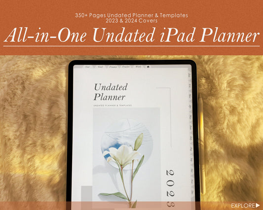 2023 2024  Undated Goodnotes planner, ipad planner, notability planner, Digital journal, daily digital planner, planner Digital Journal