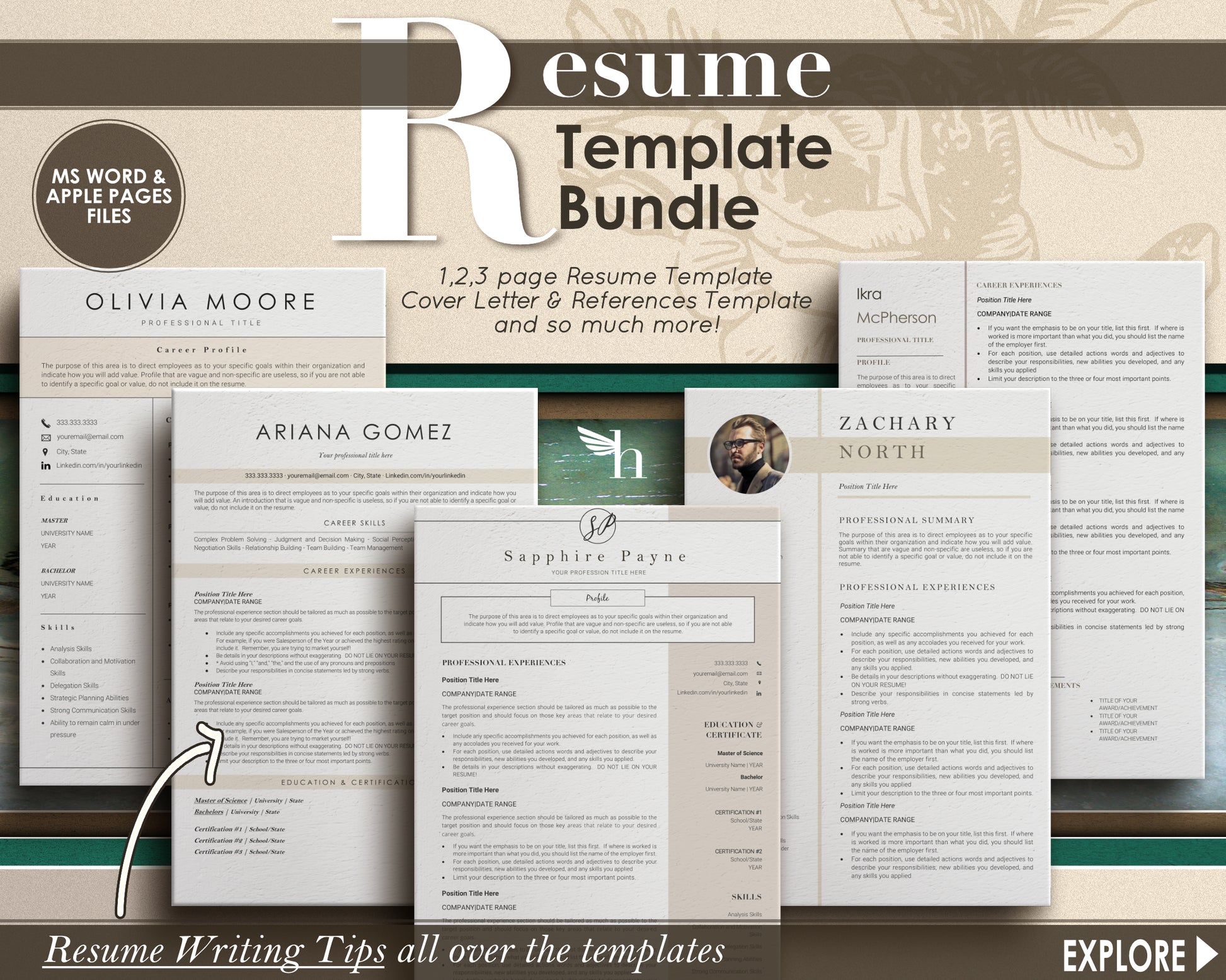 I'm Olivia, your new Resume - Hired Guardian