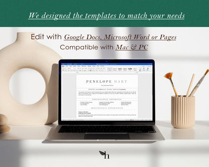 ATS Resume Template for Google Docs, Word, and Apple Pages - New Penelope - Hired Guardian