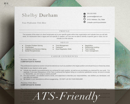 Google Docs Resume Template, ATS Resume Template Google Docs, ATS functional Resume, ATS Resume, Resume Template Word, Professional Resume