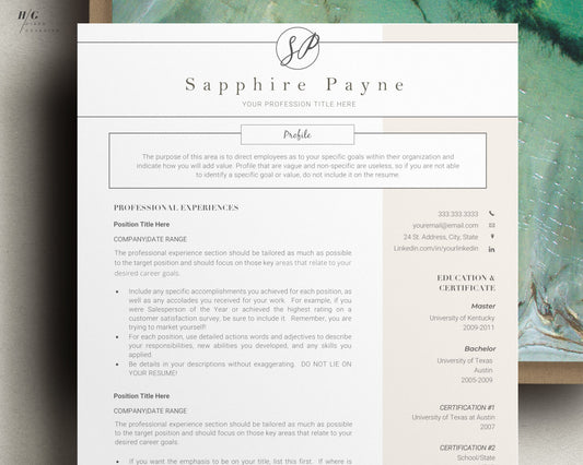 Teacher Resume Template, Elementary School Teacher Resume, Creative Resume template, resume template nurse, nurse resume template