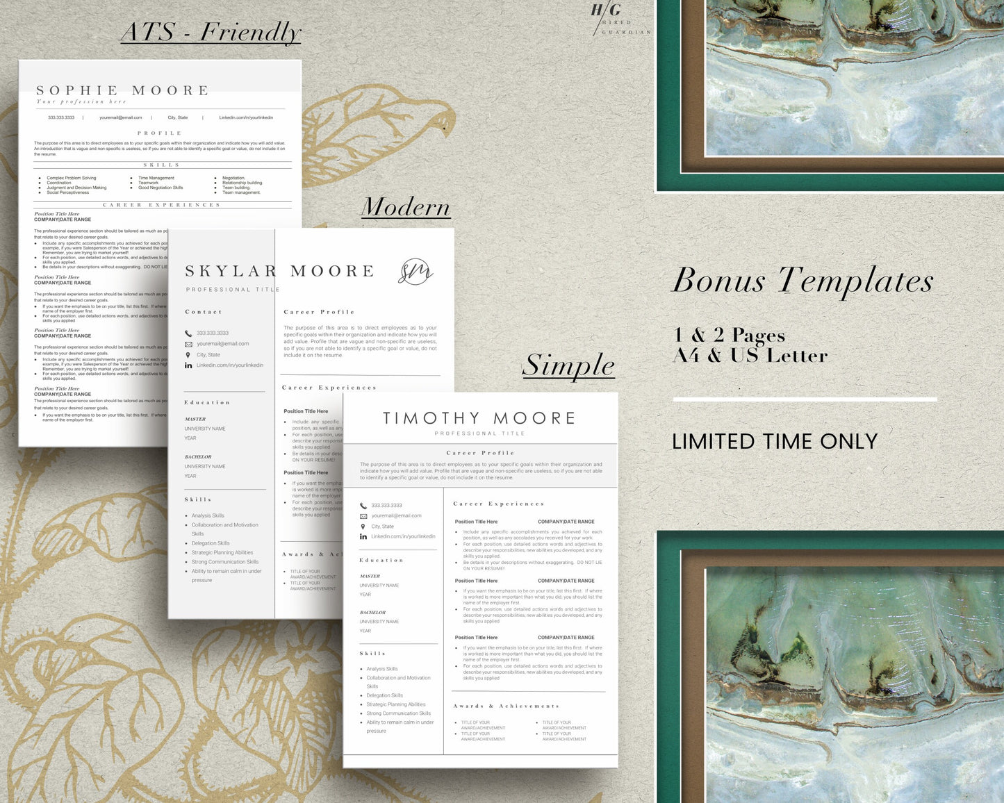 Google Docs Resume Template, ATS Friendly Resume Template Word & Pages, ATS Functional Resume Template word, Resume template Google Docs