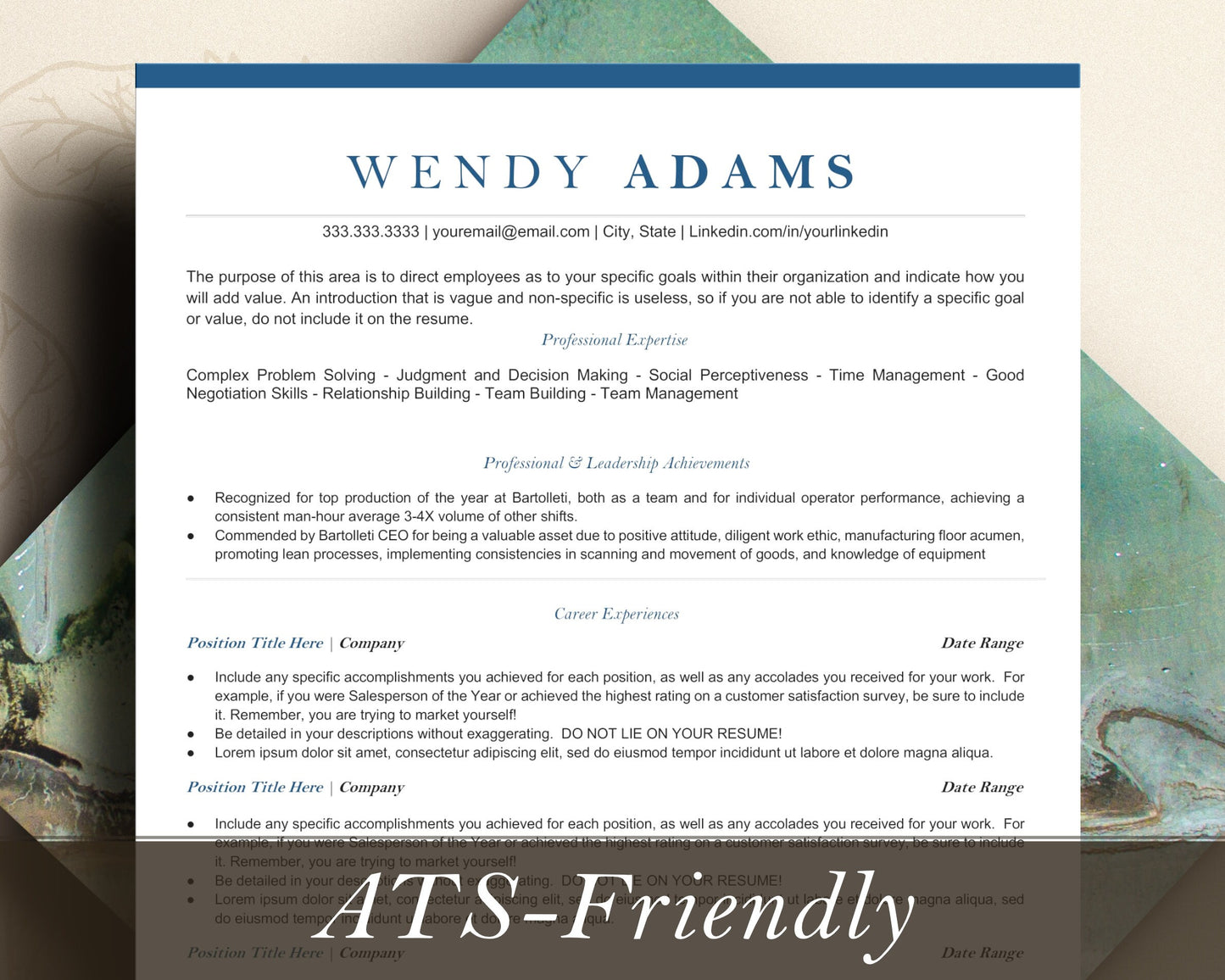 ATS Friendly Resume Template for Google Docs, resume template google docs, ATS functional Resume, ATS Resume Template, Resume Template Word