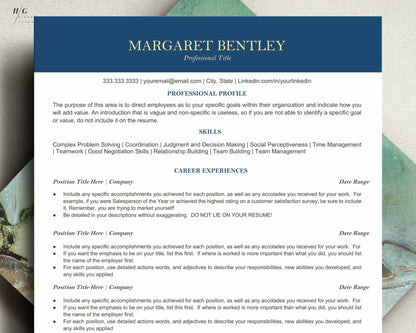 Combination Resume Template Google Docs, CV Resume Template Modern, College student resume template in Google Docs and Word, CV Resume