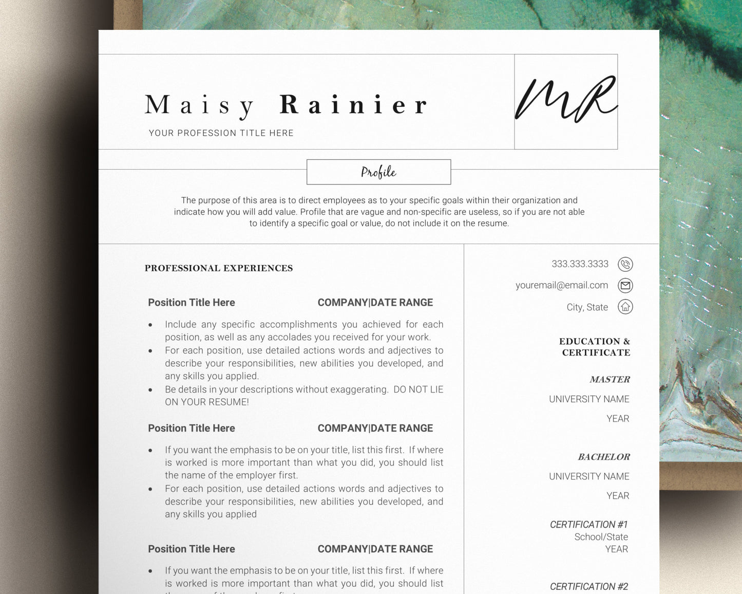 creative resume template, resume template word, resume template modern, Resume template word 2 page, professional resume template