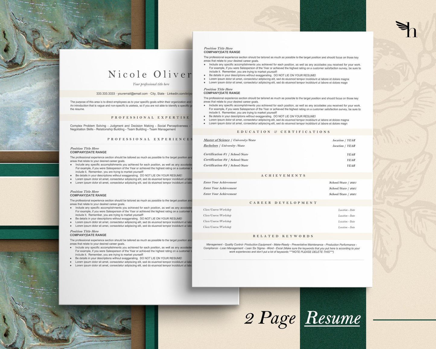 Resume Template Word ATS Friendly, ATS Friendly Resume Template, Resume Google Docs, Resume Template Word, Professional Resume Template