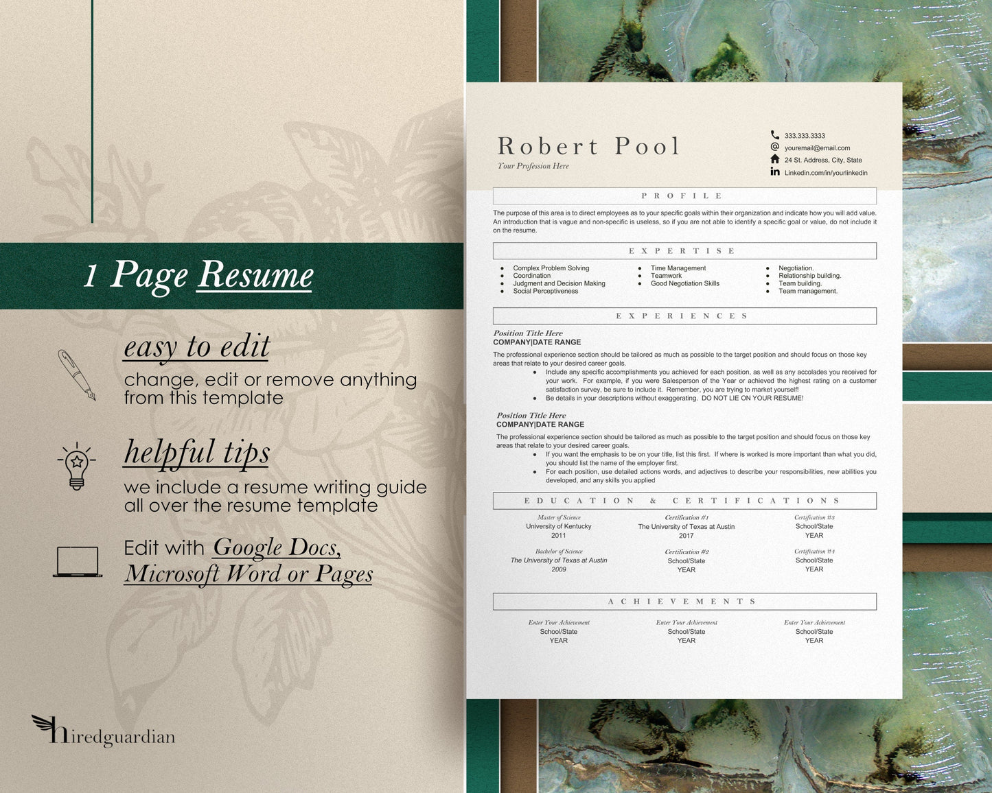 Resume Template Google Docs, ATS Resume Template Word, ATS Friendly Resume Template, Resume Template Word, Executive Resume Template