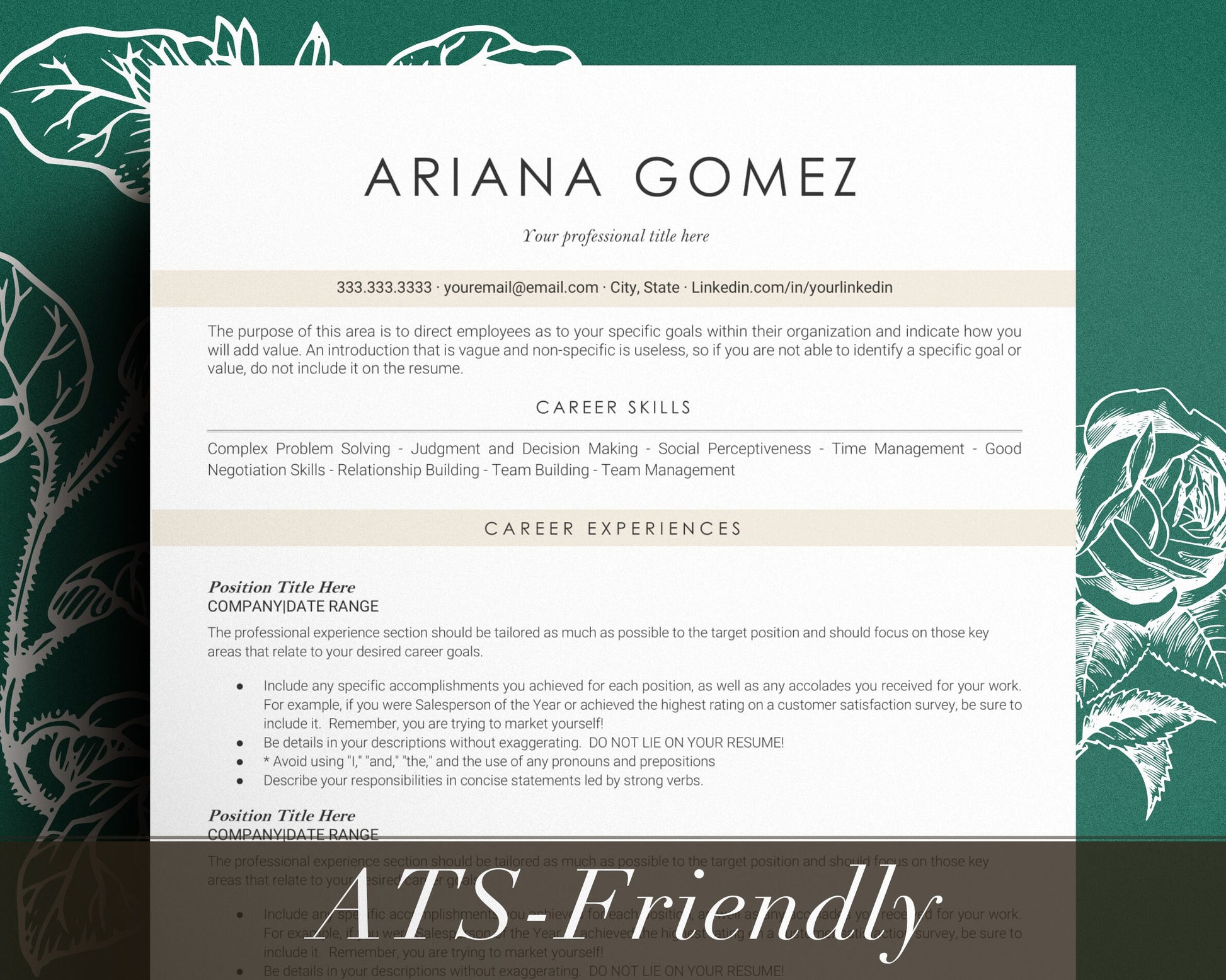 Ats friendly Resume Template Google Docs, ATS Friendly Resume Template, ATS functional Resume, ATS Resume Template, Resume Template Word