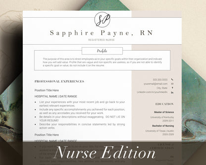 Nurse resume template, student nurse resume, medical resume template word, resume template nurse, new grad nurse resume template for word