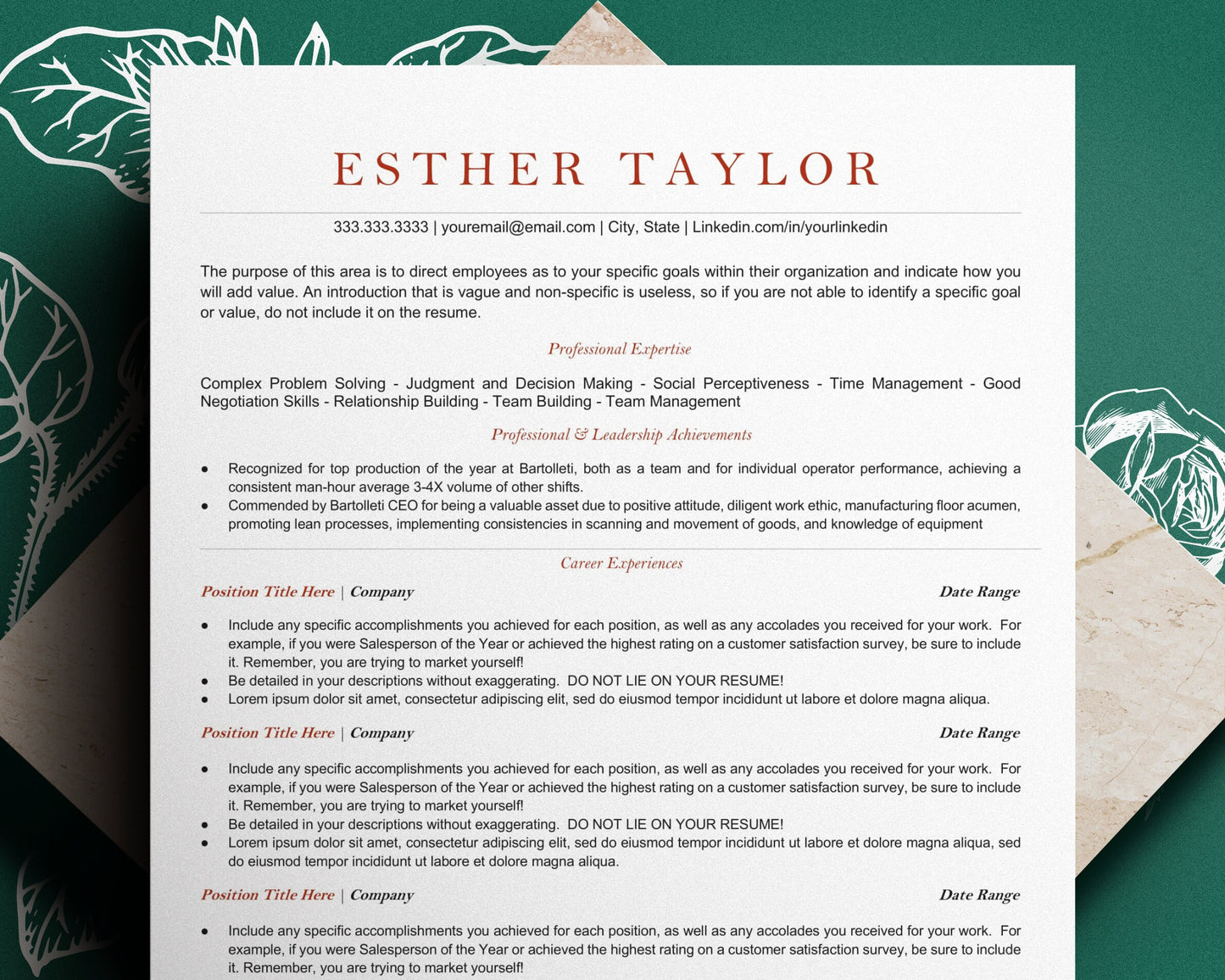 Minimalist Resume Template Google Docs, ATS Friendly Resume Template for Google Docs, ATS Resume, ATS Cv Template, Resume Template Word