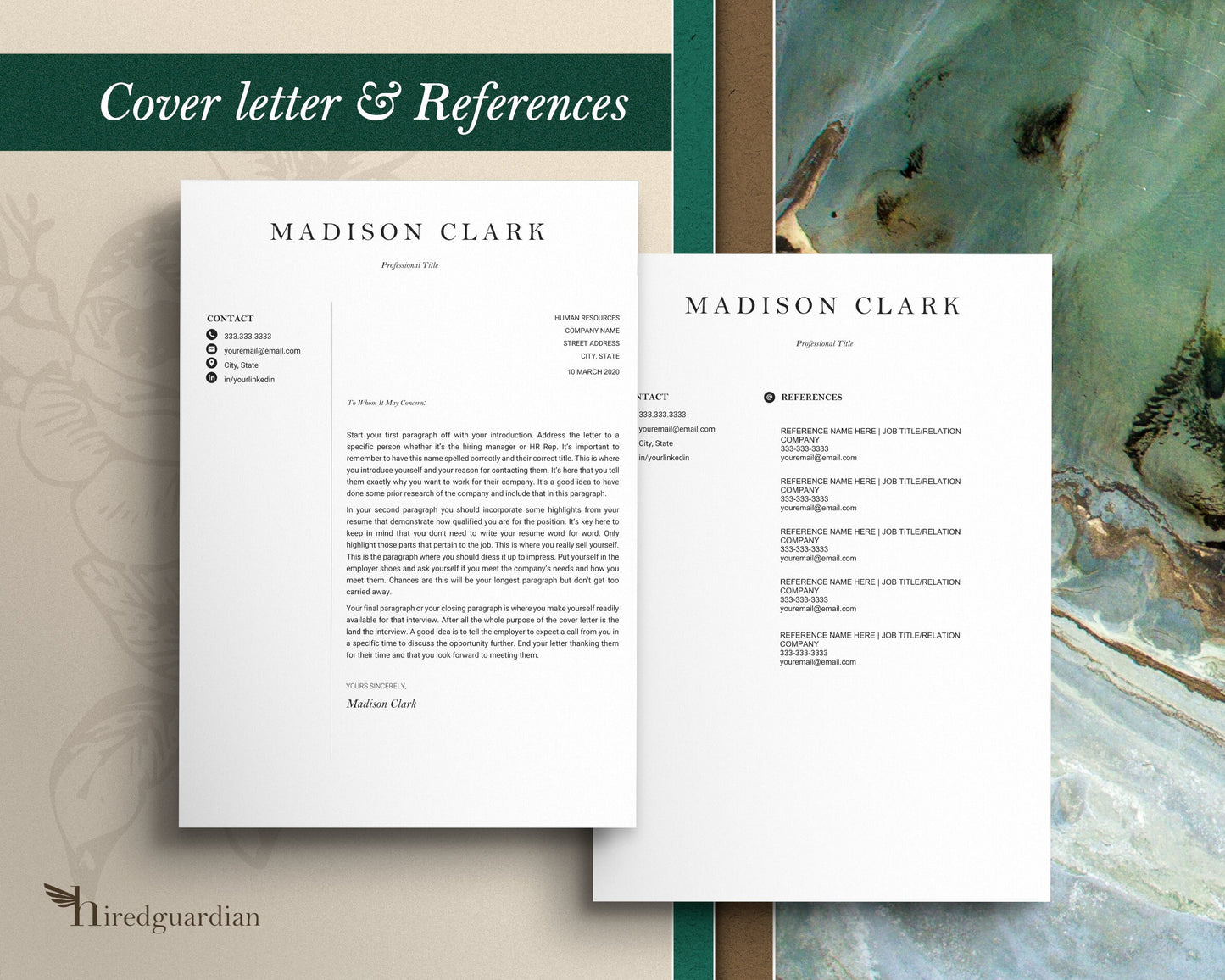 Clean, Simple, CEO Resume Google Docs, Google Docs Resume Template Minimalist, Executive resume template Google Docs, Word, Pages in MAC