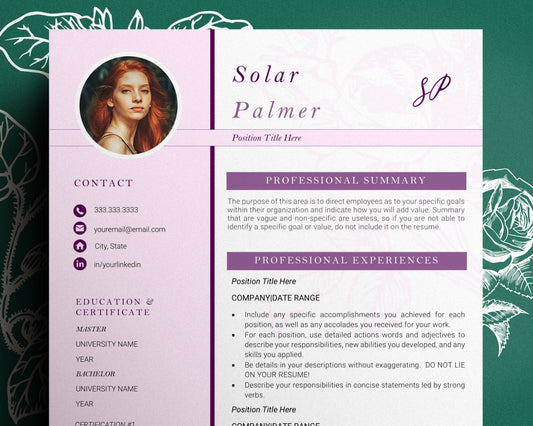 Resume Template, Modern Resume Template, Professional Resume Template, Executive Resume Template, Modern Resume Template, Resume Template