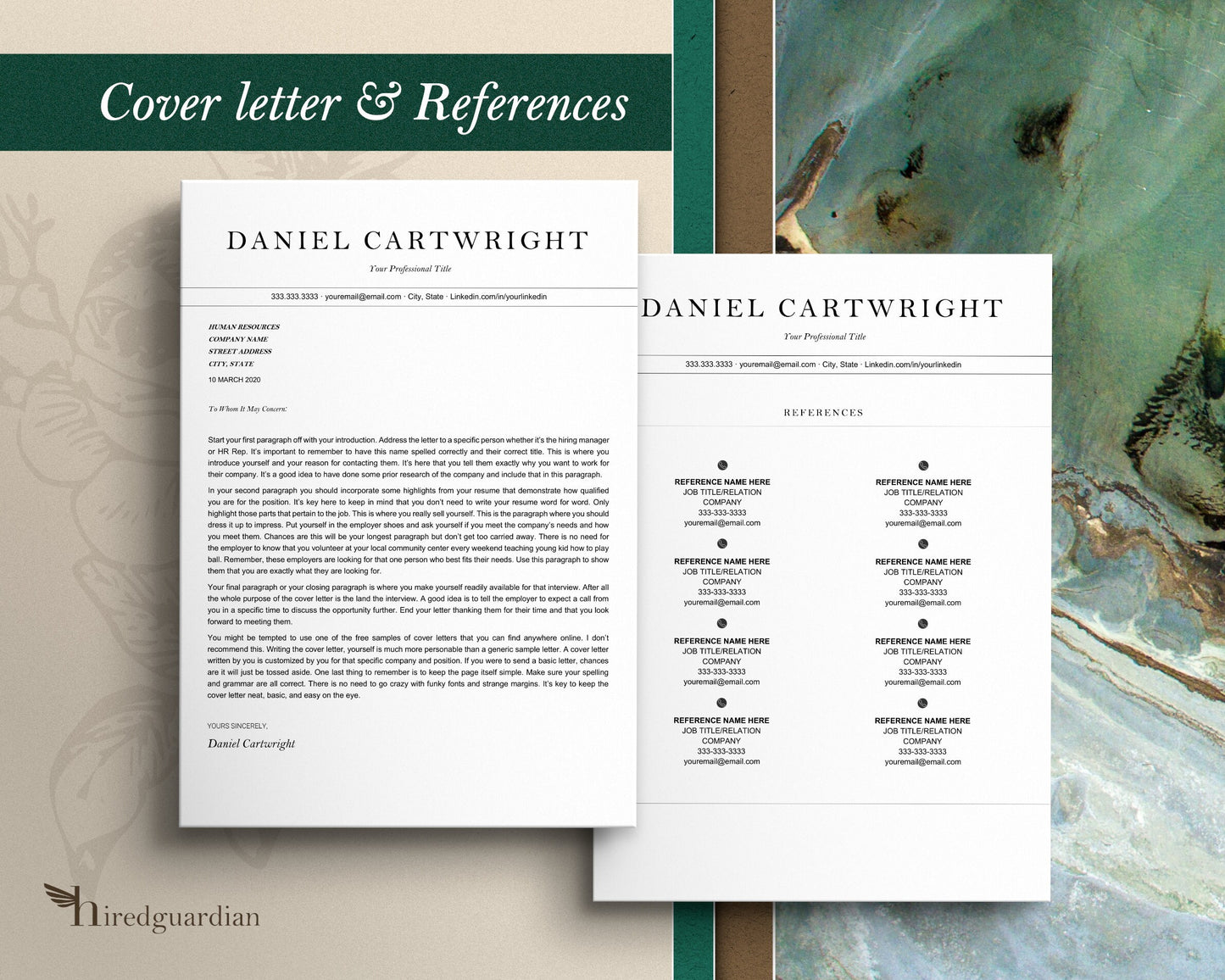 Executive Resume Template Google Docs and Word, Corporate Resume Template Google Docs, Modern Resume Template, Professional Resume Template