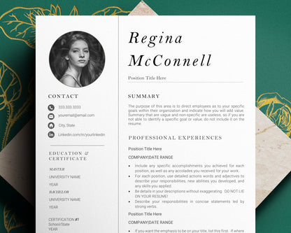 Modern Creative Resume Template, Resume Template with Photo, Resume and Cover letter Template, lebenslauf vorlage, Professional CV Template