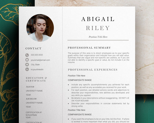 Simple CV Resume Template Word, Minimalist Resume Template Word, Resume Template, Professional Resume Template,  Professional Modern Resume