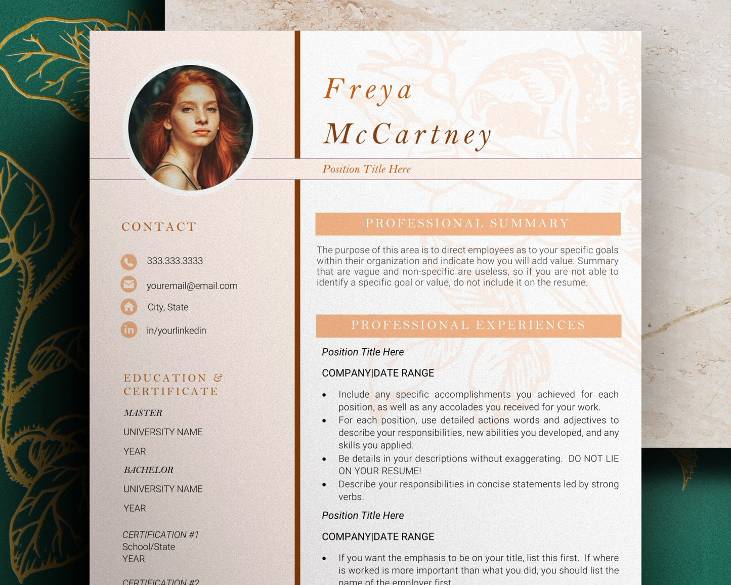 Modern Creative Resume Template, Resume Template with Photo, Resume and Cover letter Template, lebenslauf vorlage, Professional CV Template