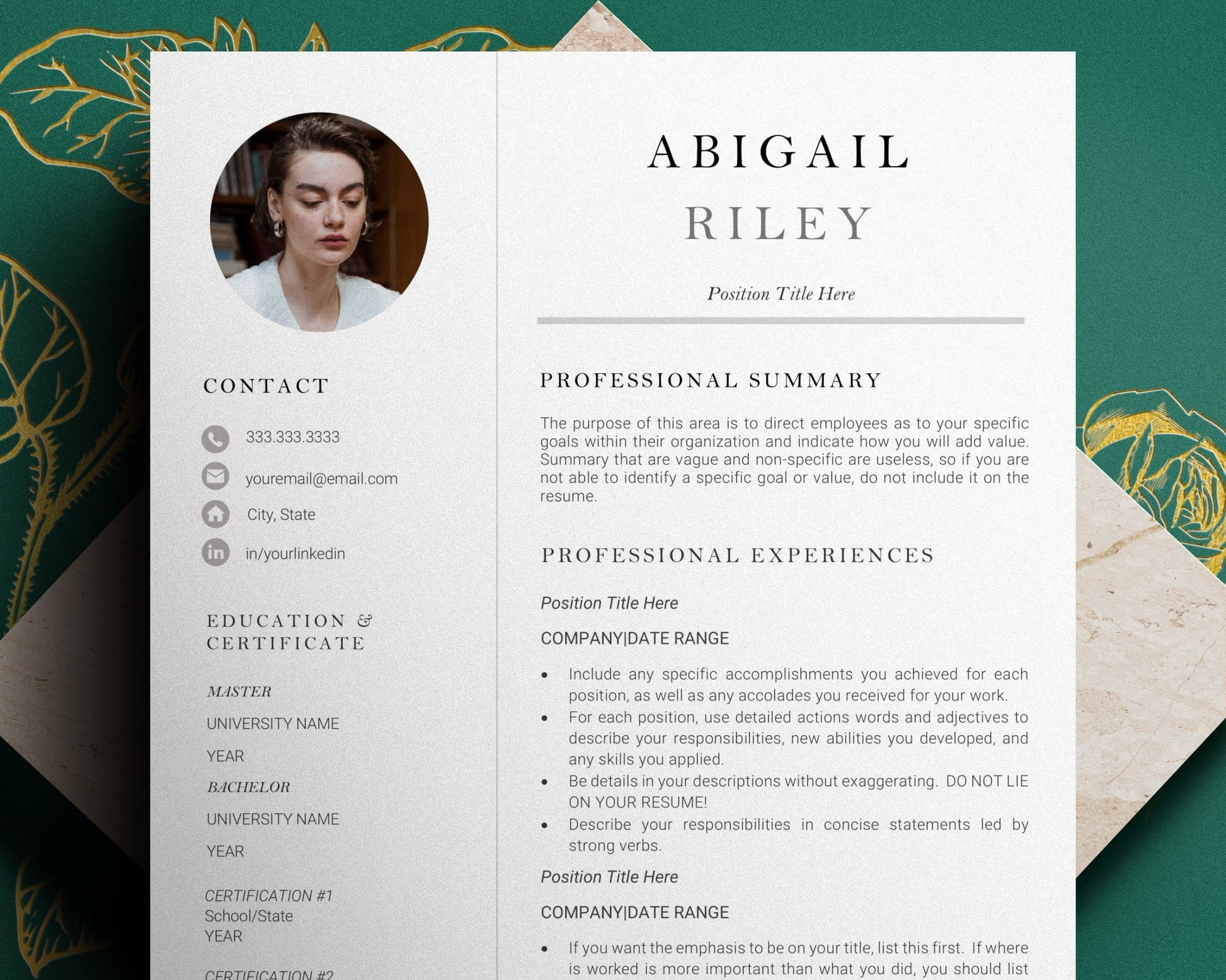 Creative Resume Template, Cv Template for word, Cv Resume Template, Professional Resume Template, Modern Resume Template Word, Lebenslauf