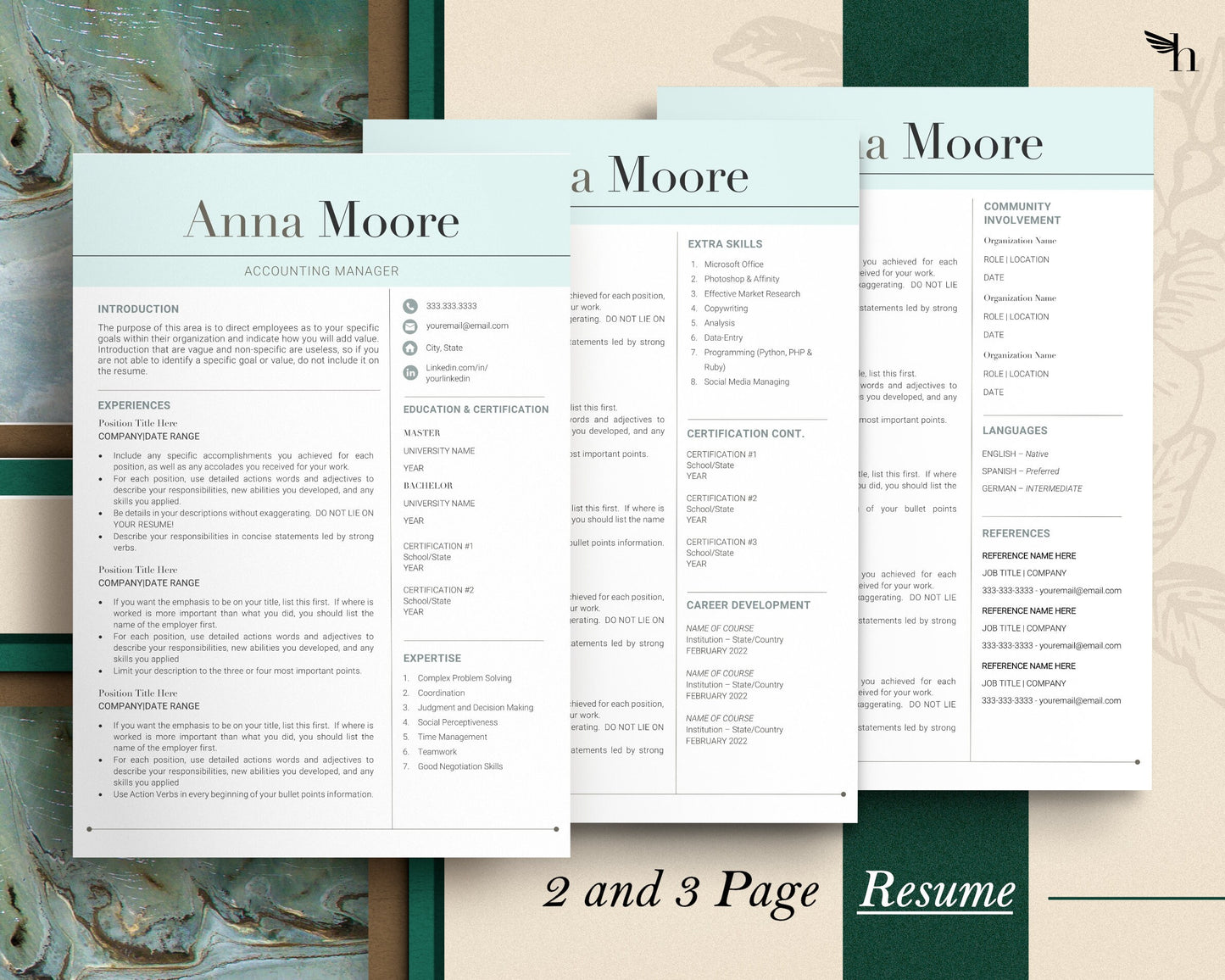 Resume Template, Professional Modern Resume Template for Word, Resume Template word, Modern Resume Template Word, Skill Base Resume Template