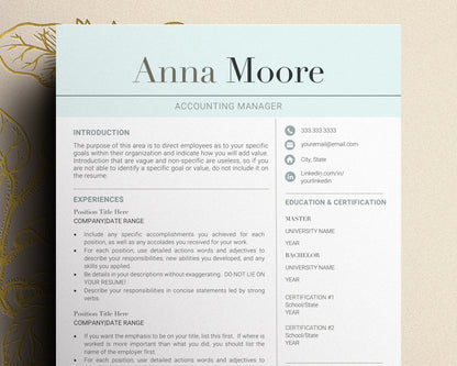 Resume Template, Professional Modern Resume Template for Word, Resume Template word, Modern Resume Template Word, Skill Base Resume Template