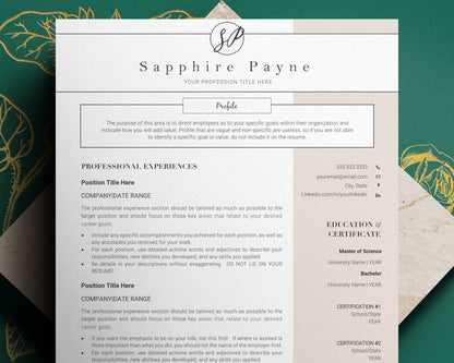 Creative Resume Template, Cv Template for word, Cv Resume Template, Professional Resume Template, Modern Resume Template Word, Lebenslauf