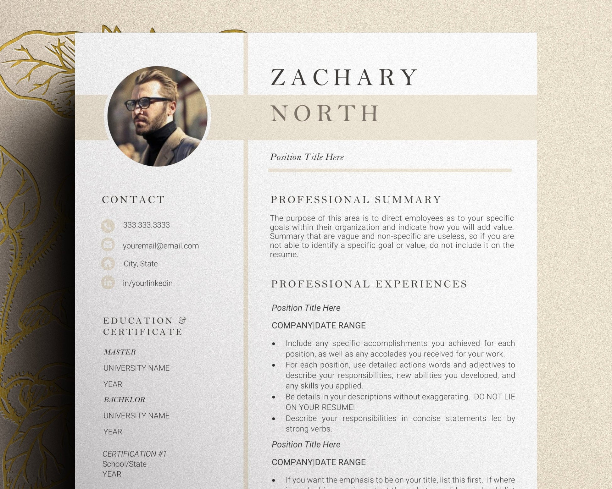 Resume Template Word, Minimalist Resume Template, Creative Resume Template Word,  Modern resume template, Student Nurse Resume, Nurse Resume