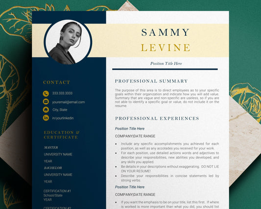 Executive Resume, Professional Resume Template, 1,2,3 Resume and Cover letter Template, lebenslauf vorlage, Resume Template, CV Template