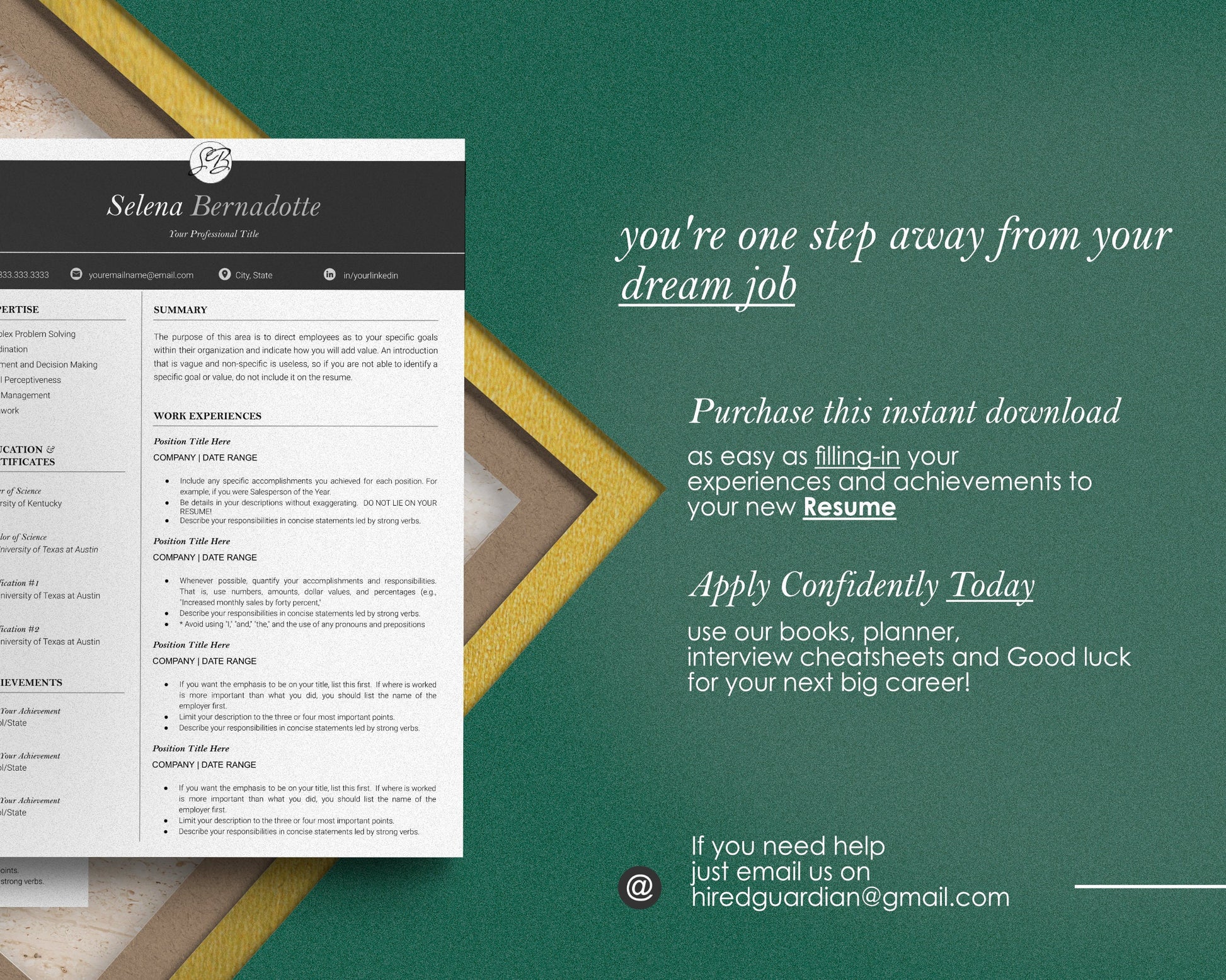 Resume Google Docs, Google Docs Resume Template Minimalist, Modern resume template in Google Docs, CV, Resume and Cover letter Template