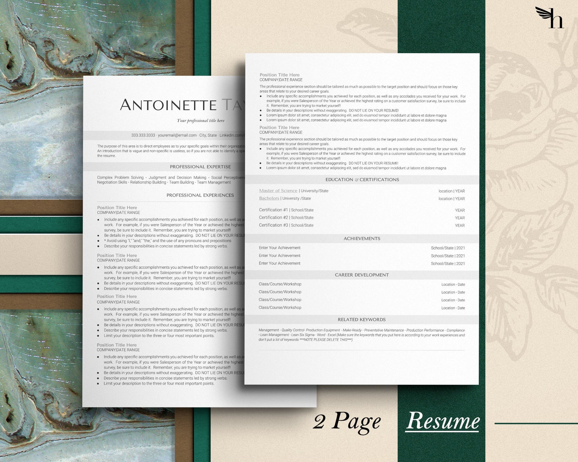 Minimalist Resume Template Google Docs and ms word, CV Resume Template Google Docs, ATS Resume, ATS Resume Template, Resume Template Word