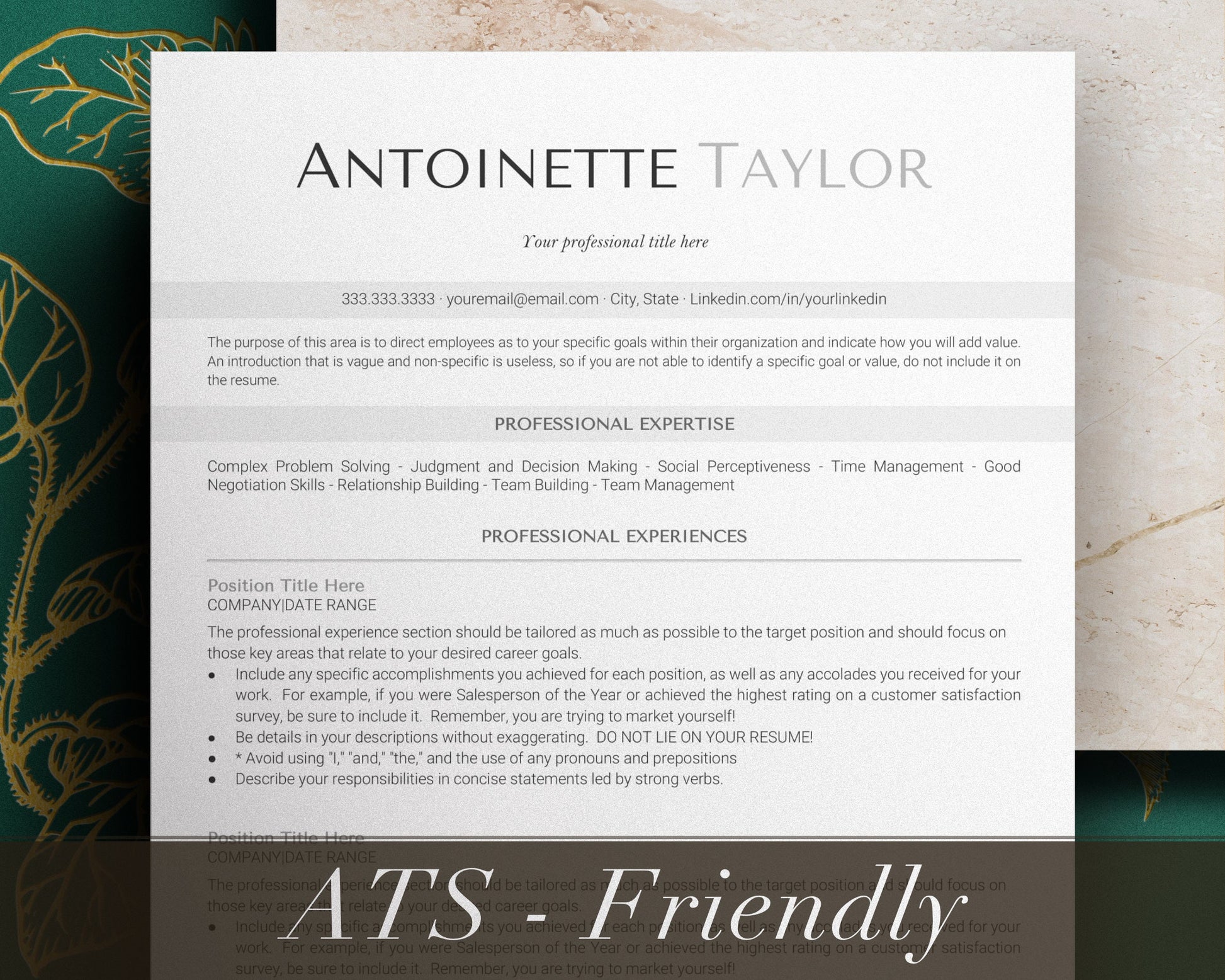 Resume Template Google Docs, ATS Friendly Resume Template for Google Docs, ATS functional Resume, ATS Resume Template, Resume Template Word