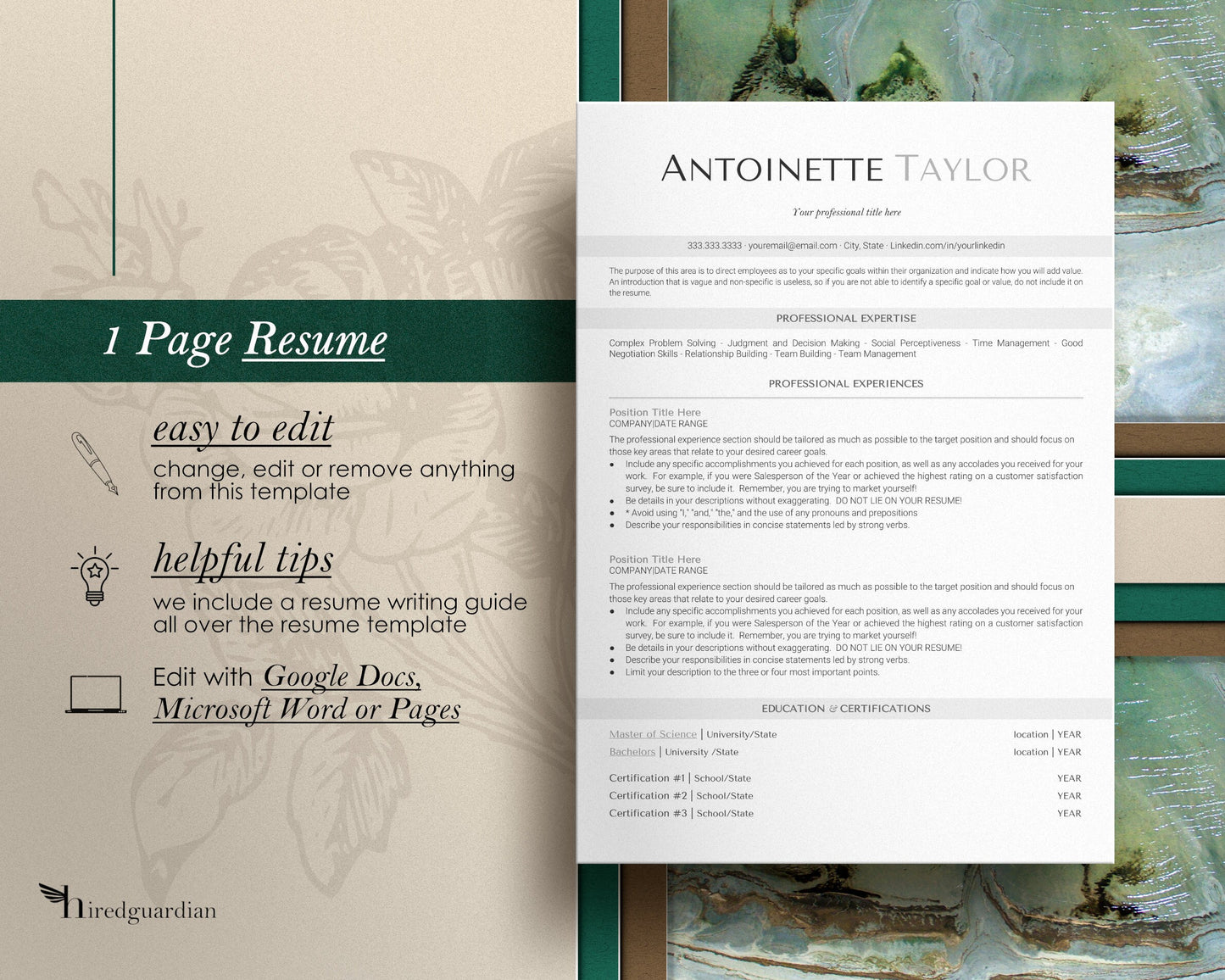 Minimalist Resume Template Google Docs and ms word, CV Resume Template Google Docs, ATS Resume, ATS Resume Template, Resume Template Word