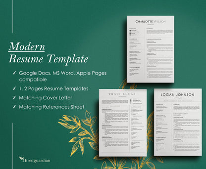 10 Resume Template Bundle, Simple CV Resume Template Word, Minimalist Resume Template Word, Resume Template, Professional Resume Template