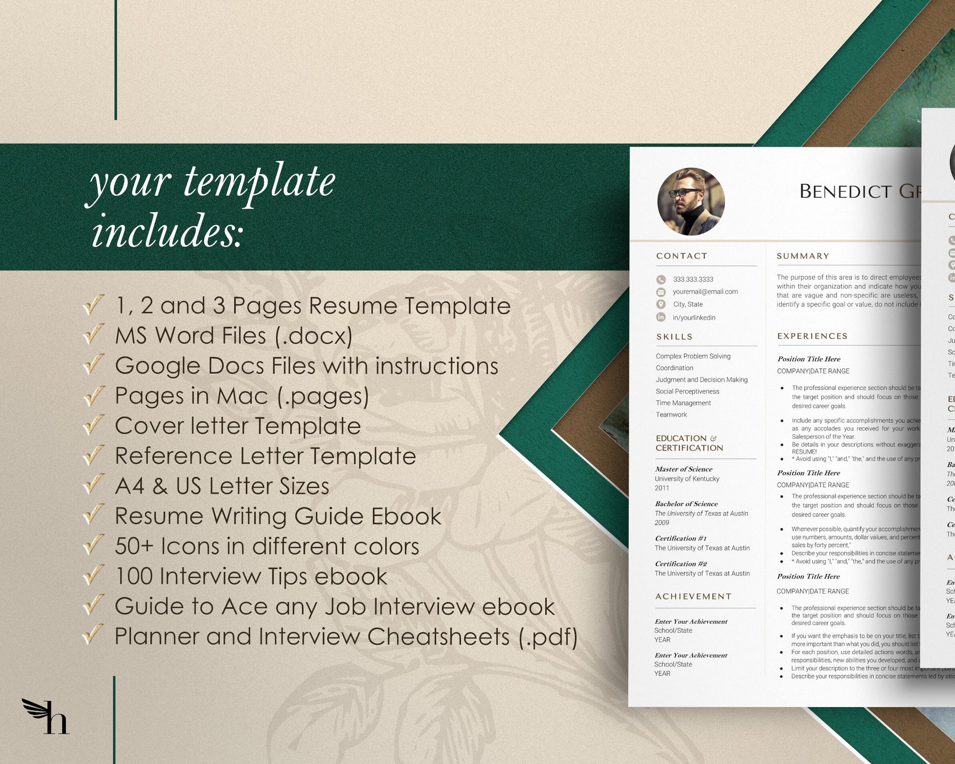 Google Docs Resume Template, Resume Template With Photo, Professional Resume template, CV template, Google docs Resume Template, Nursing CV