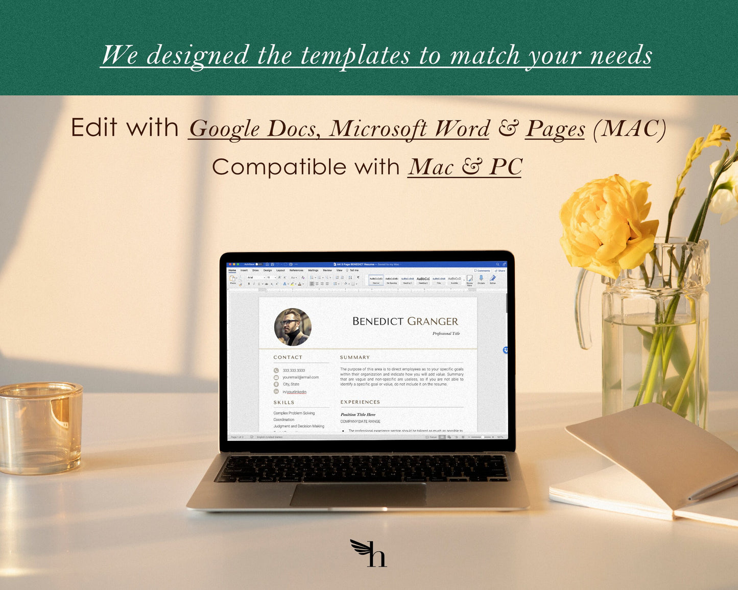 Google Docs Resume Template, Resume Template With Photo, Professional Resume template, CV template, Google docs Resume Template, Nursing CV